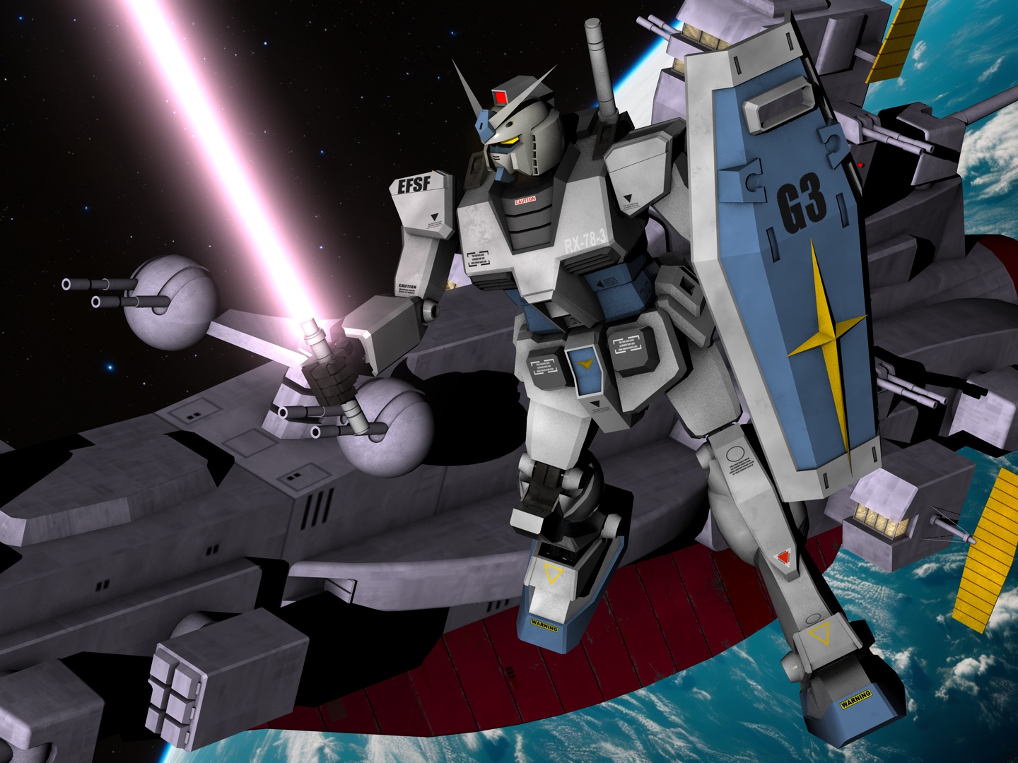 RX-78-3 Gundam & Salamis