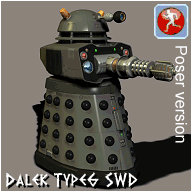 Type 6 Dalek - click to download Poser file